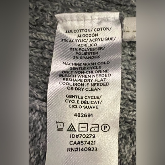 LOFT Charcoal Cozy Cowl Neck Sweater - Picture 7 of 7